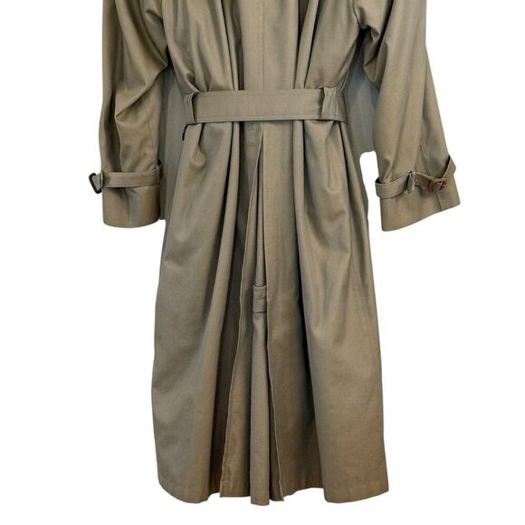 Vintage Allen Solly Men's Trench Rain Coat 100% Wool Lining Made in USA Size 40R - Picture 6 of 11